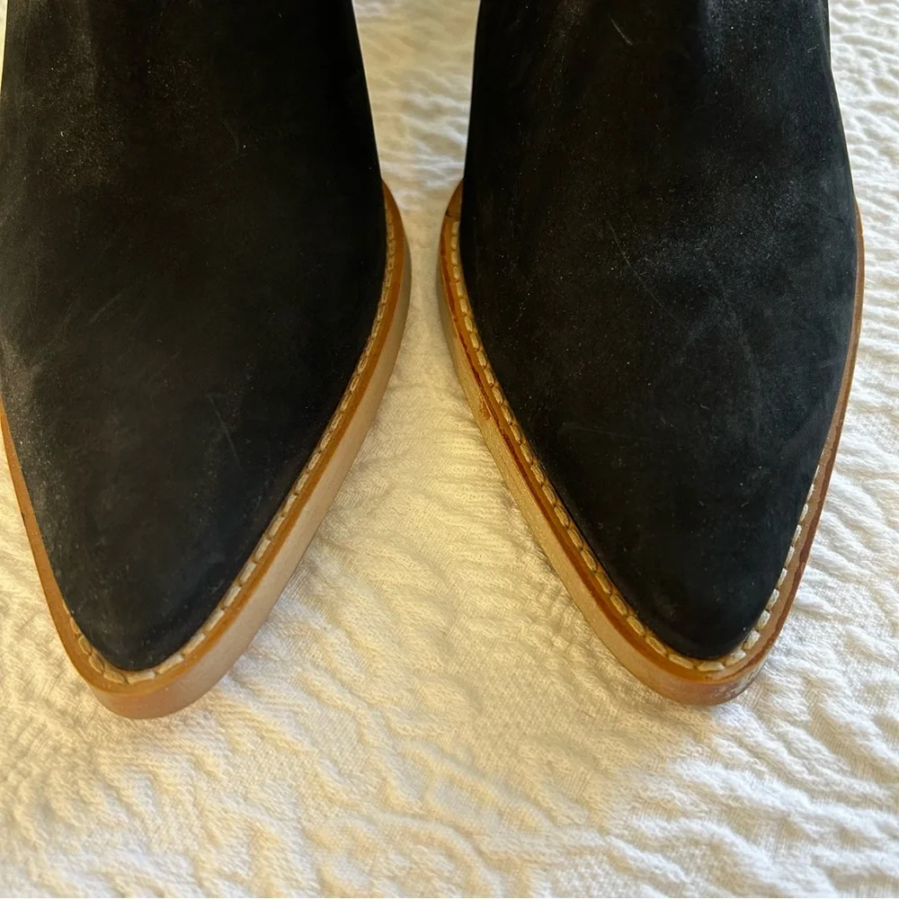 Free People Wilder Bootie, Black Suede, size 39.5 (9.5)